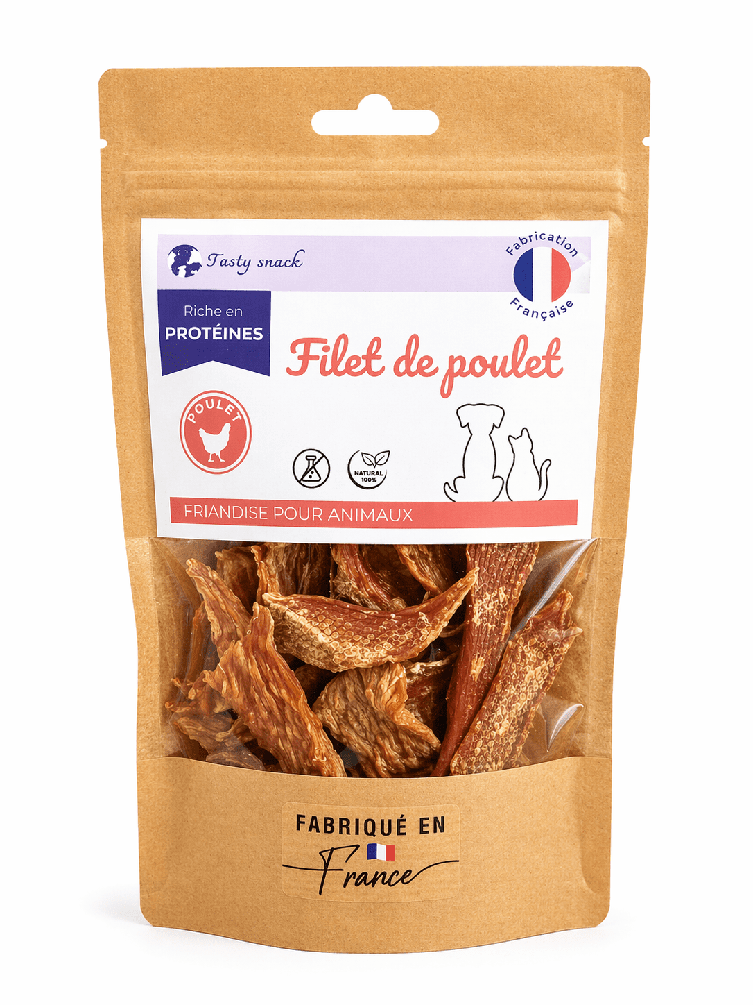 filet de poulet friandise naturelle chien chat