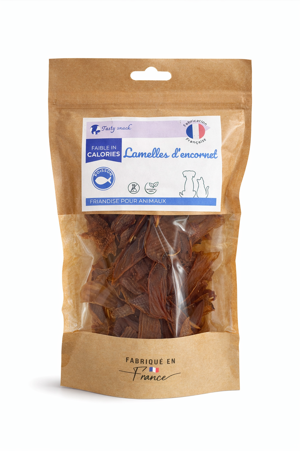 lamelles d'encornet friandise naturelle chien chat
